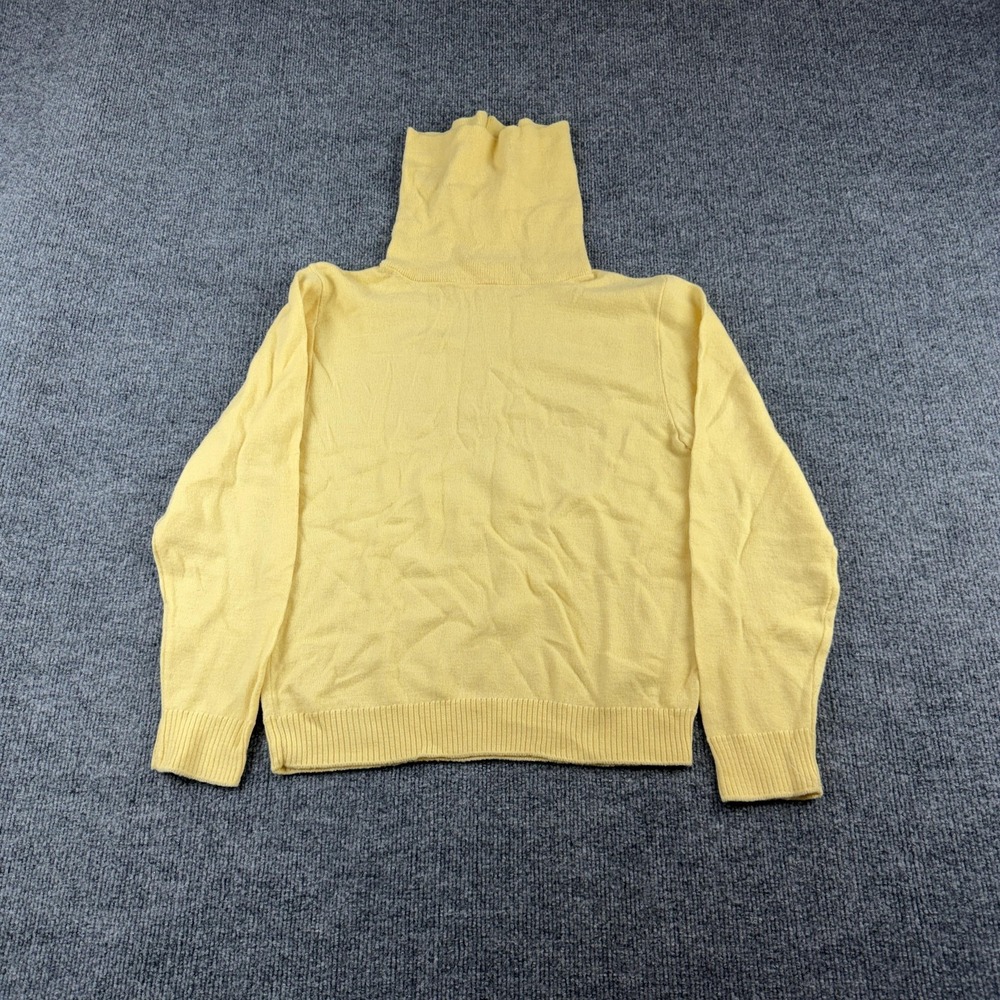 Vintage Pendleton Sweater Womens Small‎ Yellow Turtleneck Wool Knit USA Pullover